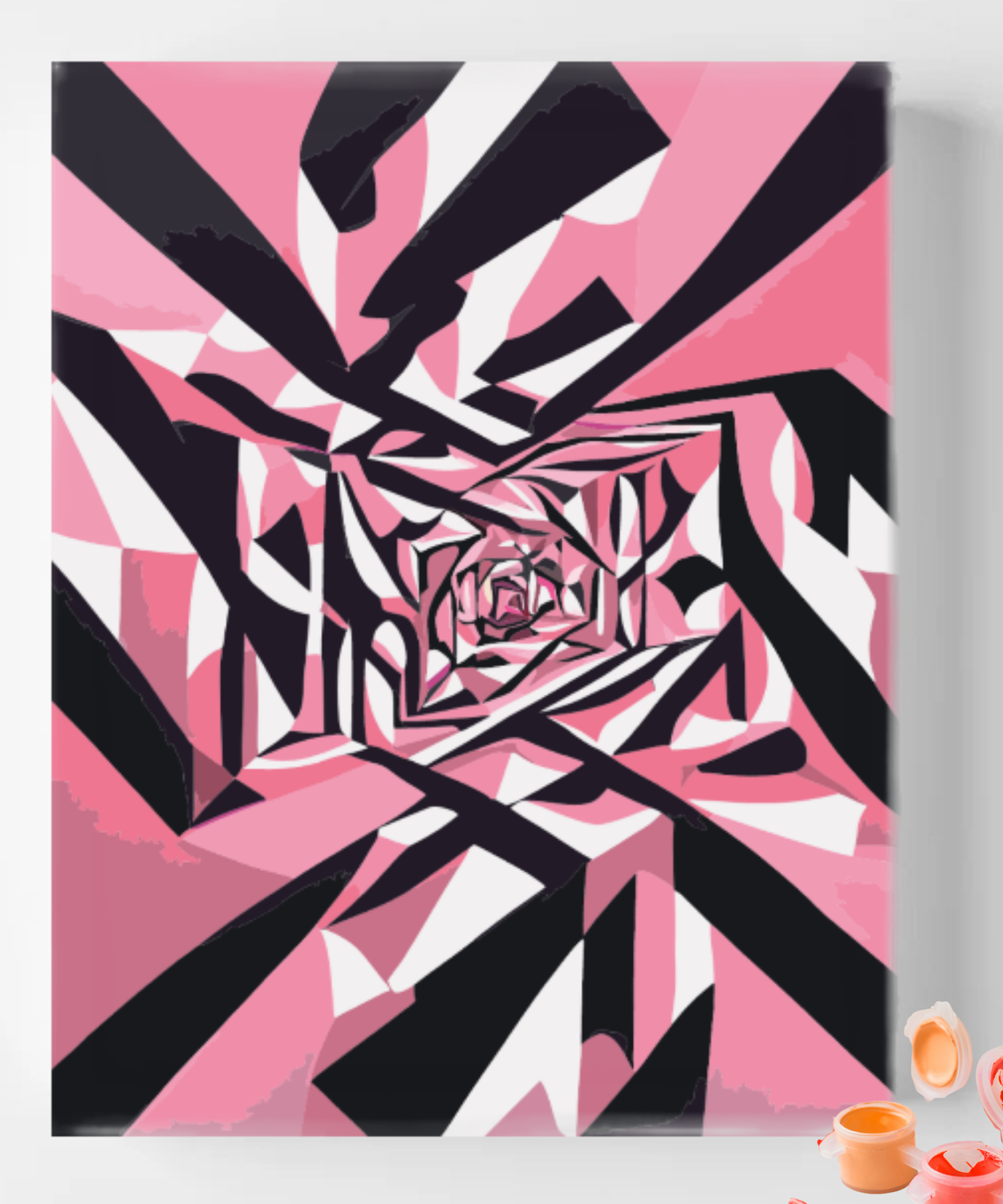 Black Pink Abstract