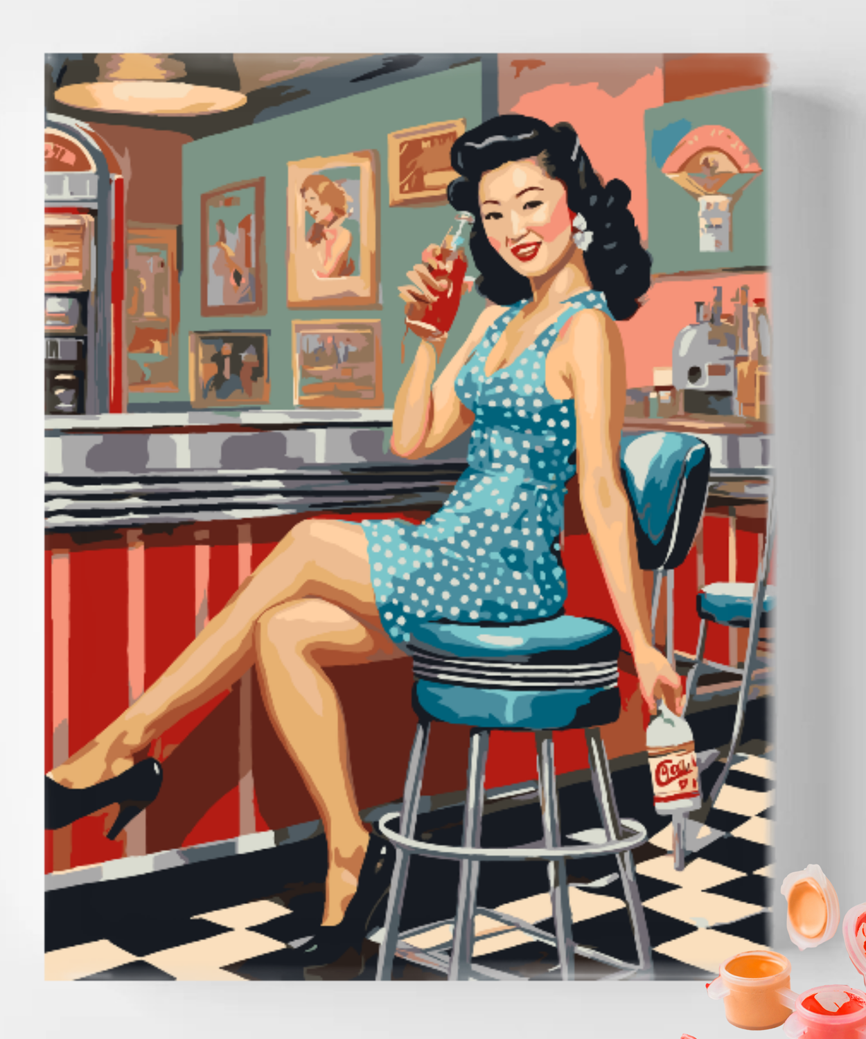 Vintage Woman Diner