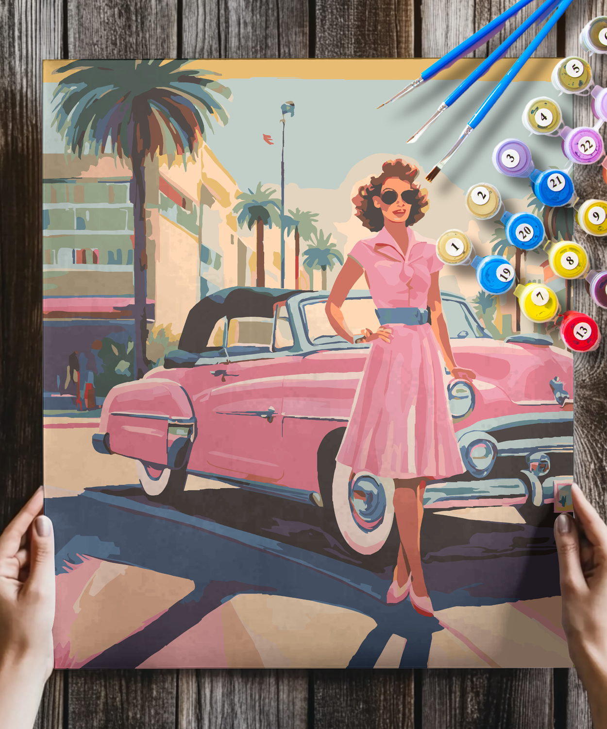 Vintage Pink Car
