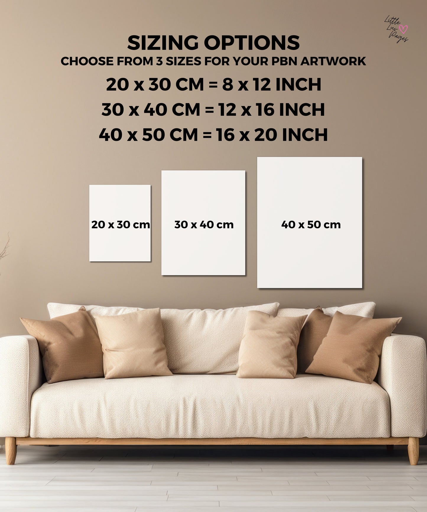 Personalised Couple Paint by Number Kit