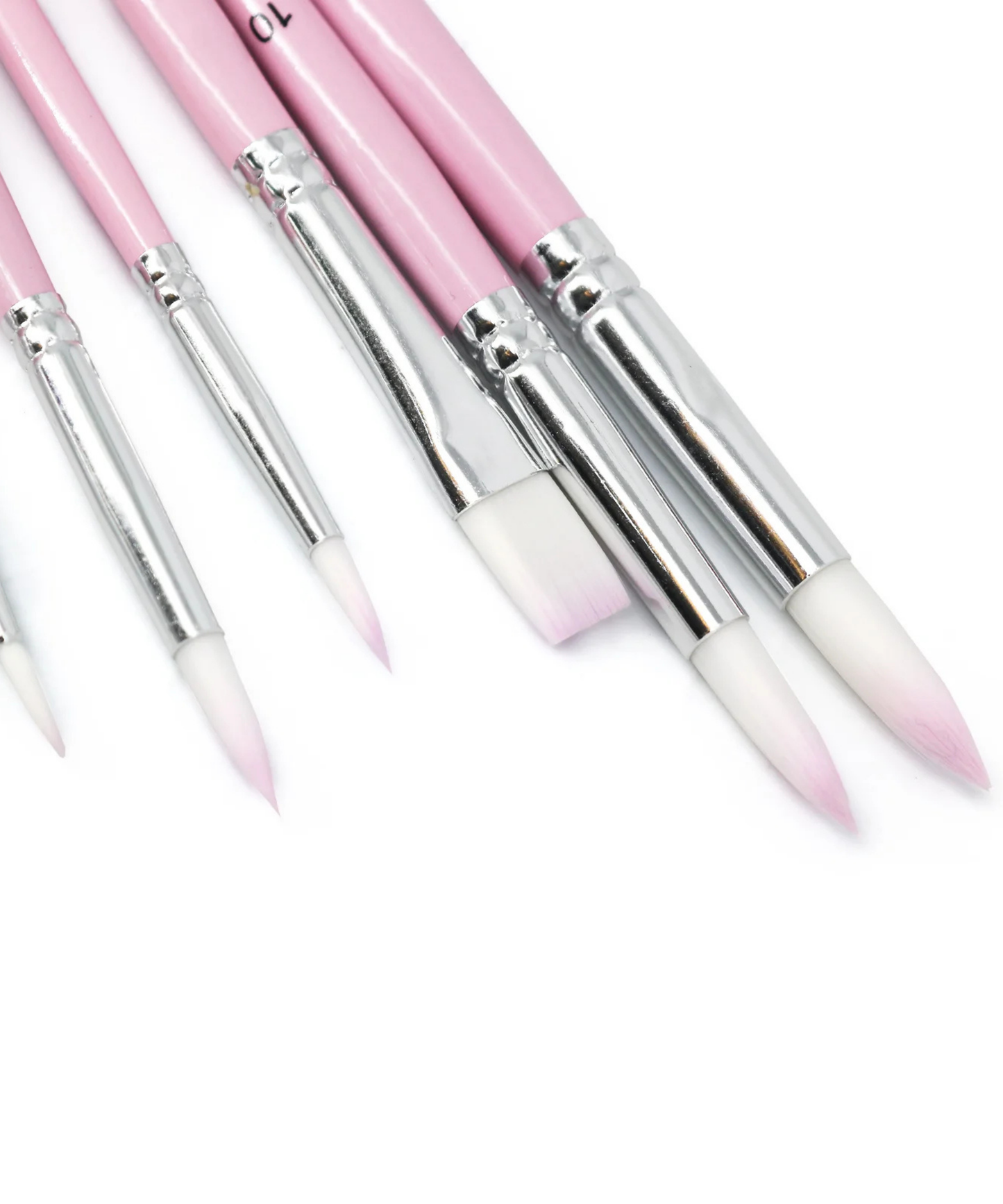 Premium Pink Paint Brush Set