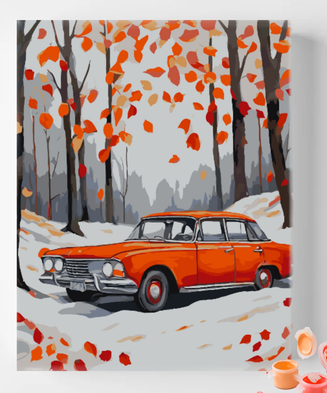 Fall Retro Car
