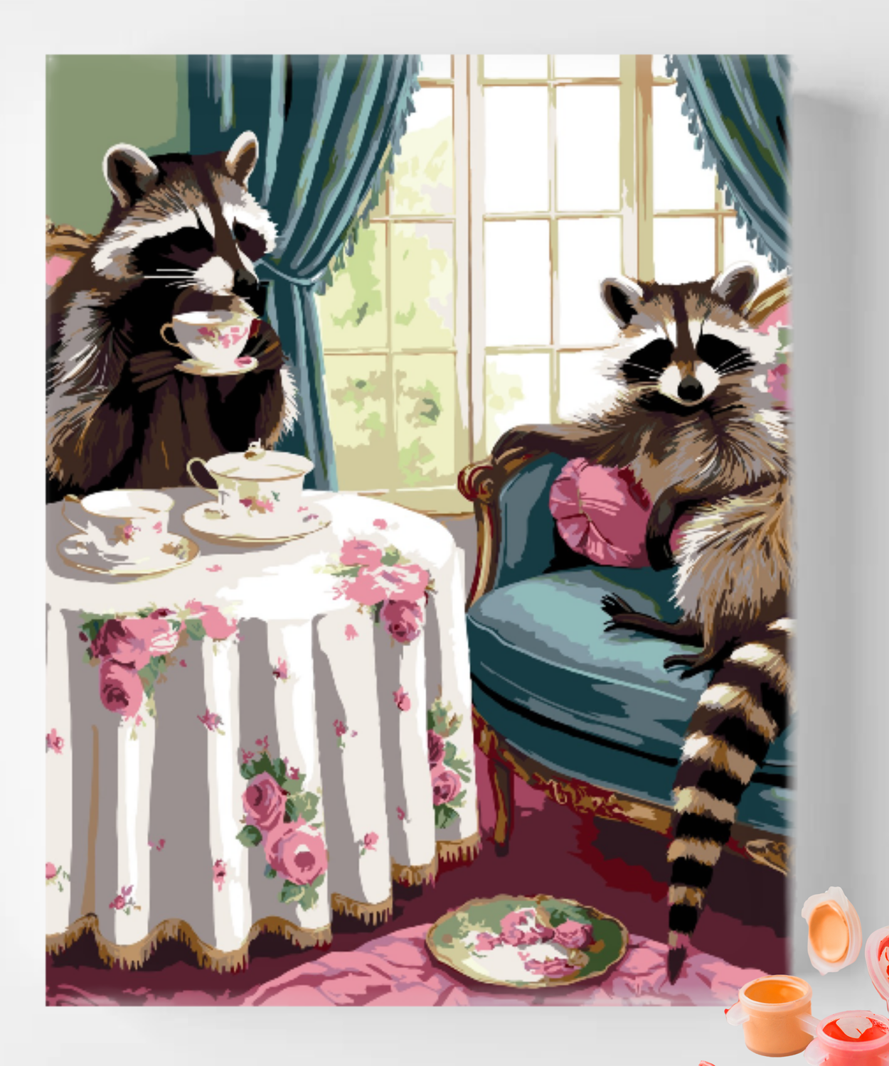 Racoon Tea Party