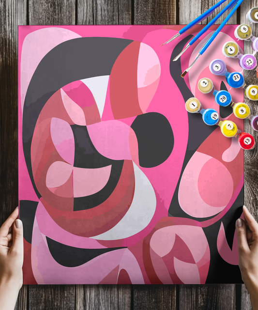 Black Pink Abstract
