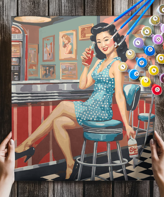 Vintage Woman Diner