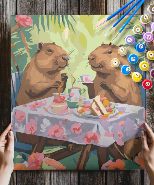 Capybara Tea Party