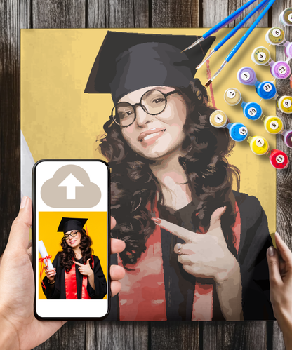 Graduation Custom Paint by Numbers Kit