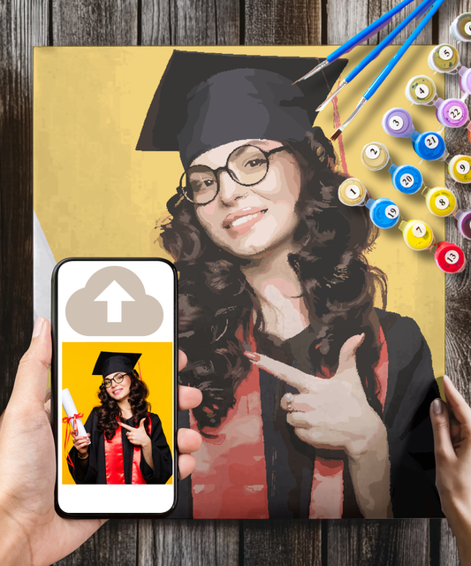 Graduation Custom Paint by Numbers Kit