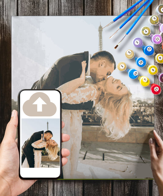 Personalised Couple Paint by Number Kit