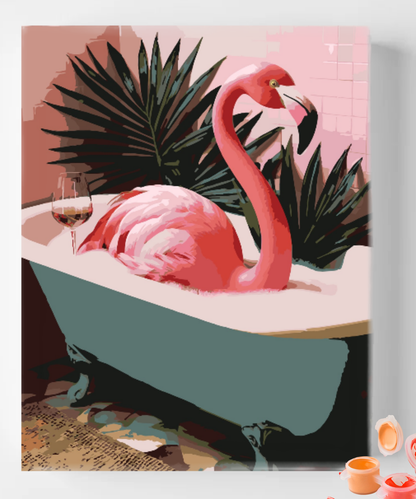 Flamingo Bath