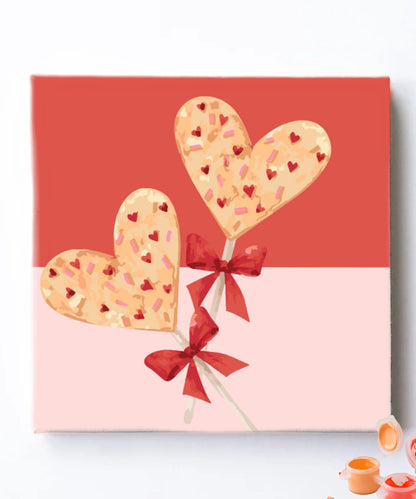 Heart Cake Lollipops Mini