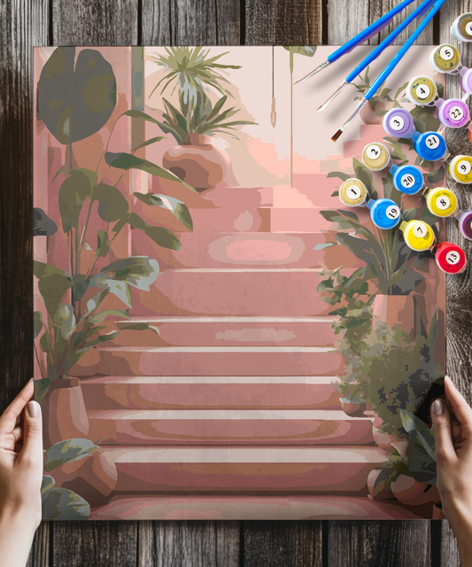 Pink Staircase Landscape