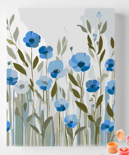 Simple Blue Wildflower