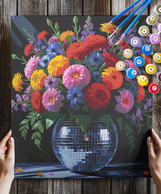 Floral Disco Ball