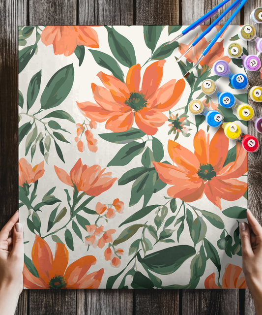 Orange Floral
