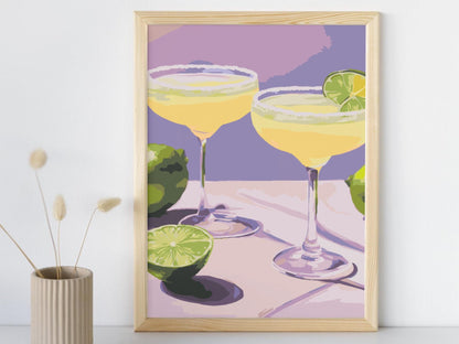 Cocktail Bundle | Set of 2 Paint by Numbers Kit for Adults – Sip and Paint Party Duo | DIY Art for Beginners Wall Decor Gift Idea