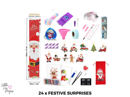 Advent Calendar Christmas Diamond Painting Surprise Kit