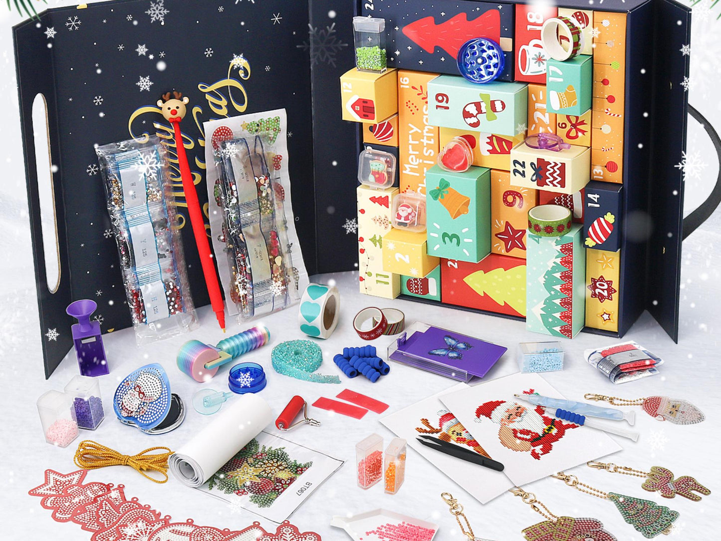 Advent Calendar Christmas Diamond Painting Surprise Kit