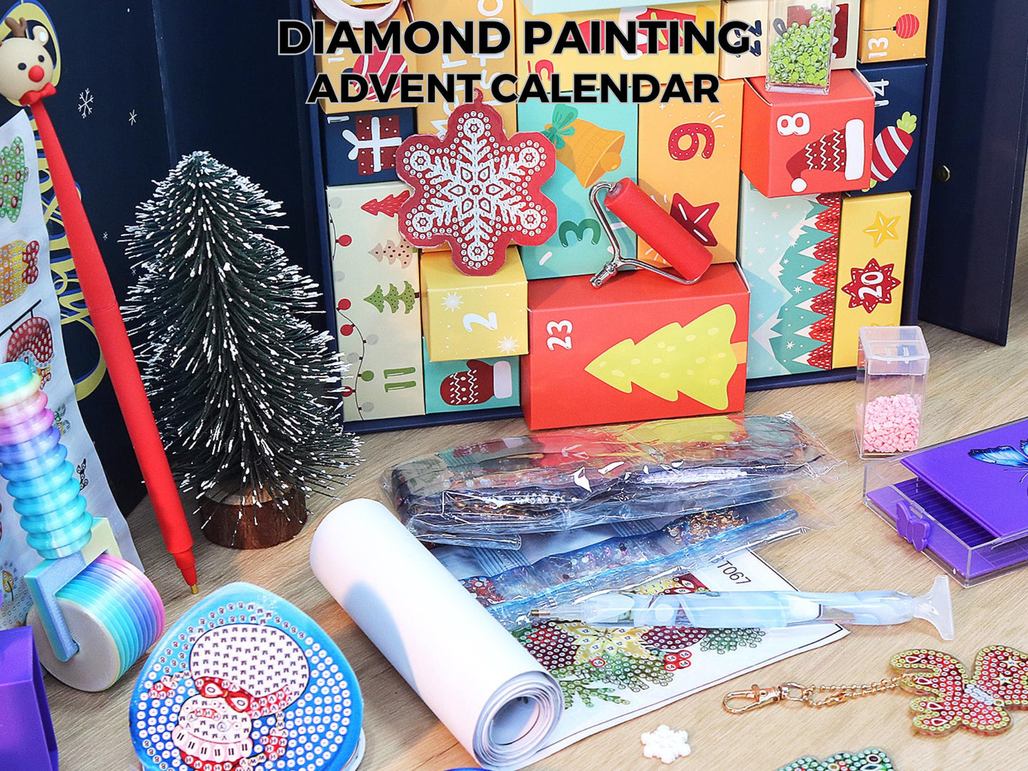 Advent Calendar Christmas Diamond Painting Surprise Kit