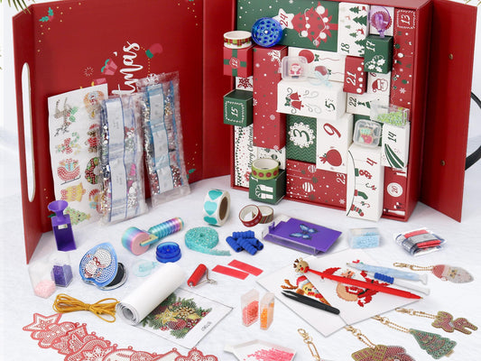Advent Calendar Christmas Diamond Painting Surprise Kit